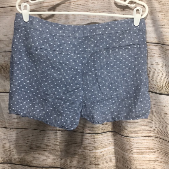 Adrienne Vittadini Blue & white polka dot short 10 - Picture 6 of 8